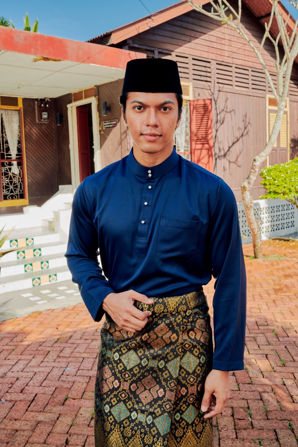 Musa Baju Melayu - Navy Blue